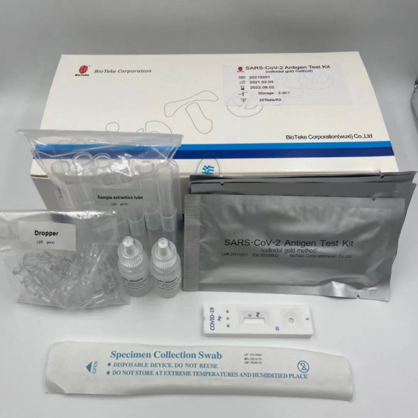 Rapid antigen-based home testing SARS-CoV-2 Antigen Test Kit (colloidal gold) 